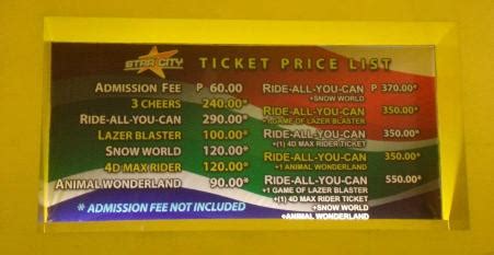 star city philippines entrance fee|Star City Ticket Price 2022: Star City Rides & Guide .
